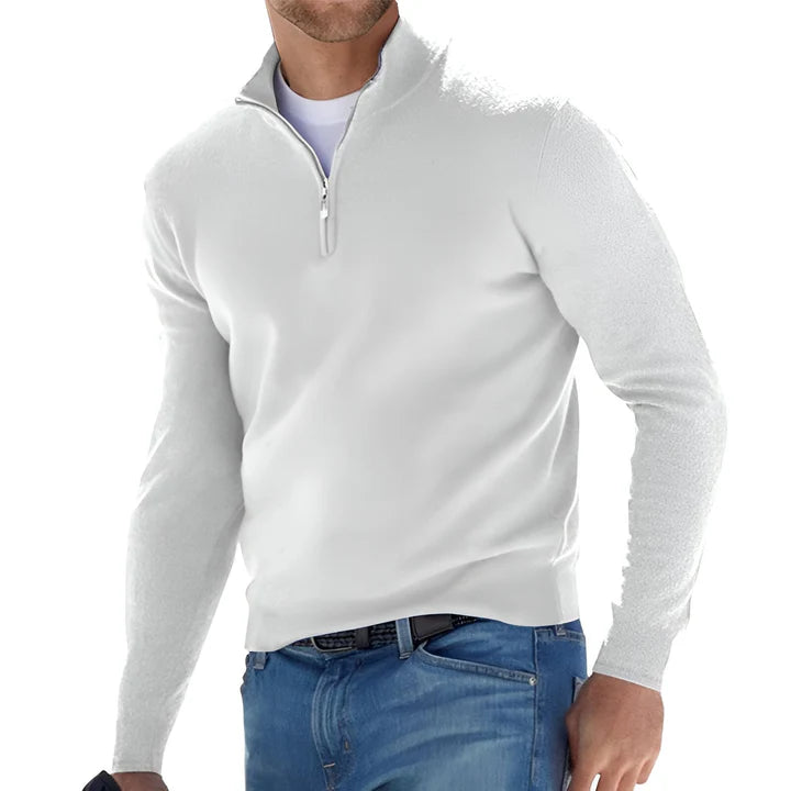 Half-zip sweater for men
