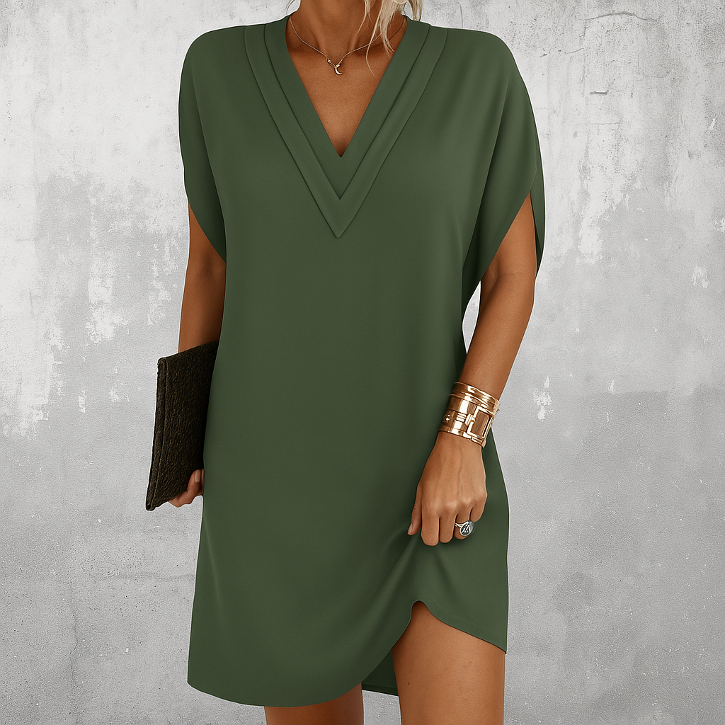 Amelia - Elegant Tummy Covering Dress