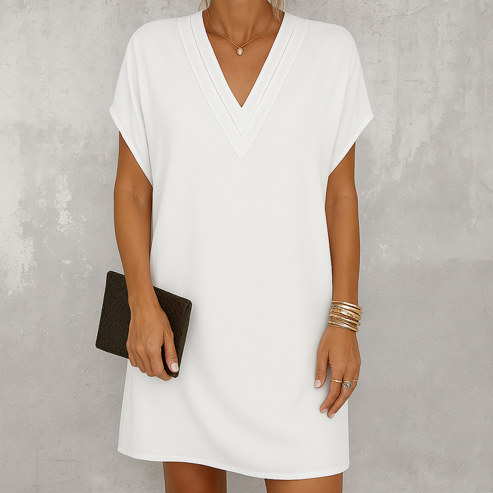 Amelia - Elegant Tummy Covering Dress