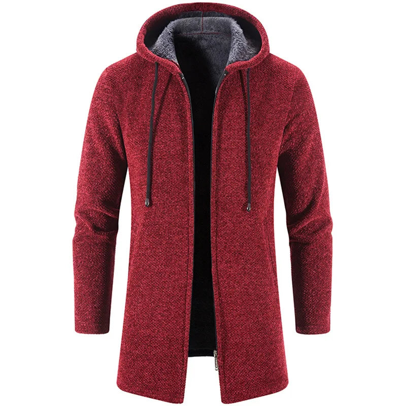 Hooded men's coat