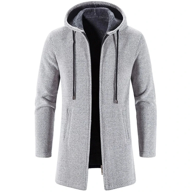 Hooded men's coat