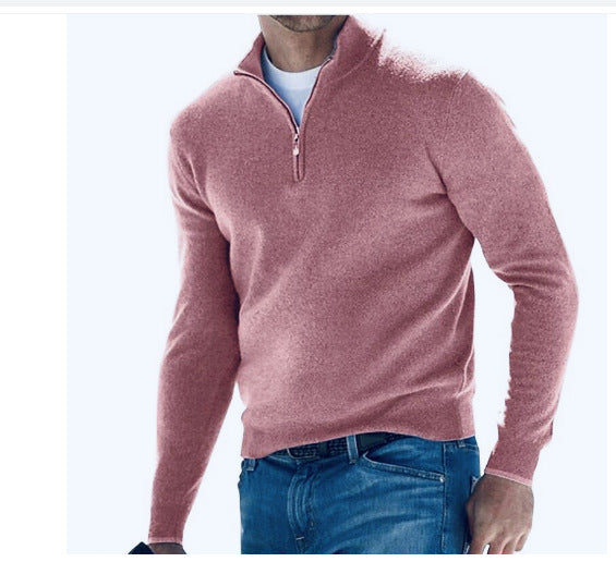 Half-zip sweater for men