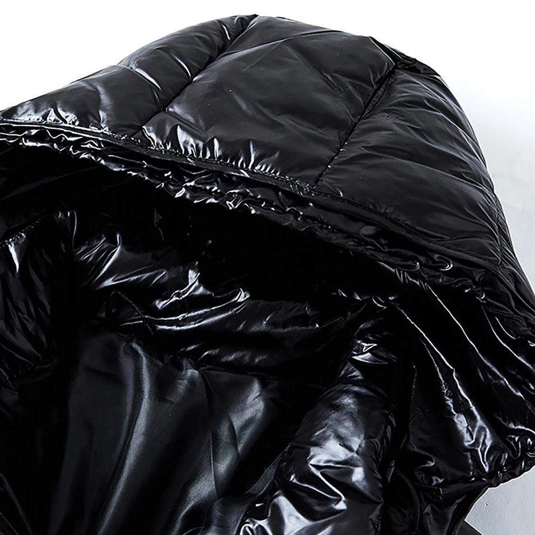 Warm men's puffer jacket