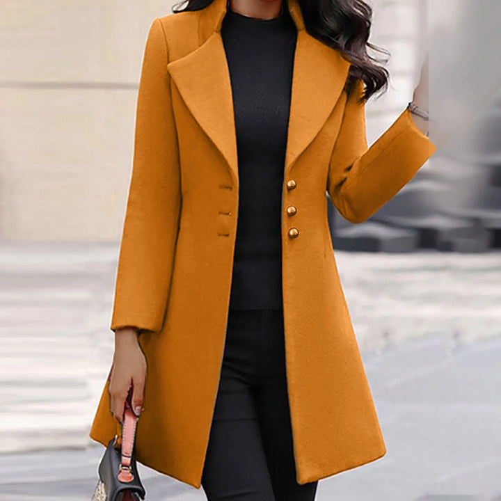 Vinci | Luxurious Italian Wool Long Sleeve Coat