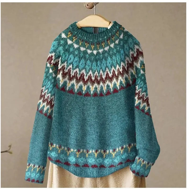 Yasmine | Retro autumn sweater