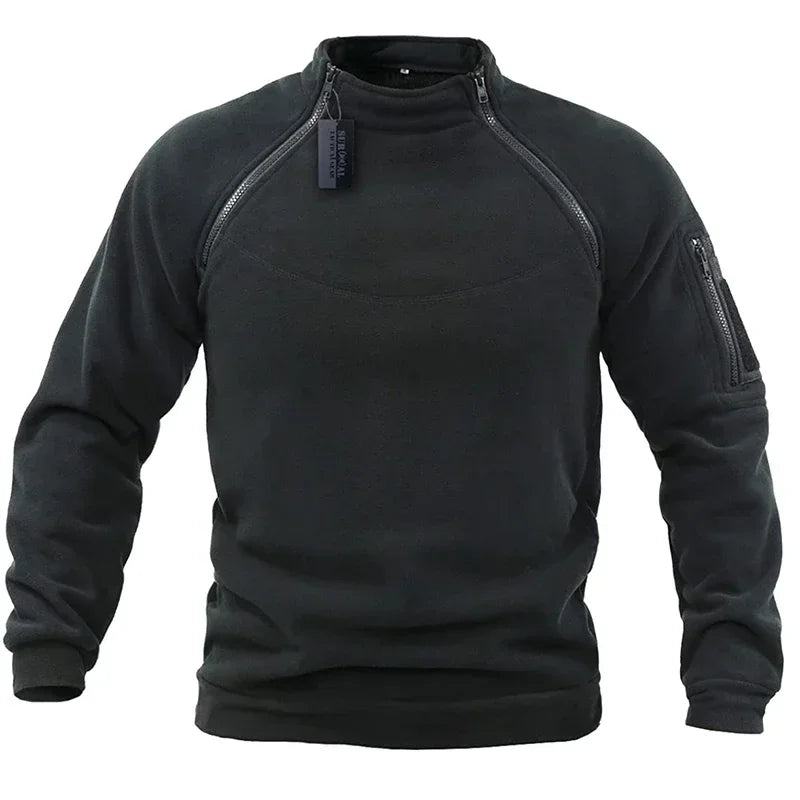Jomartson - Military Style Fleece Sweater