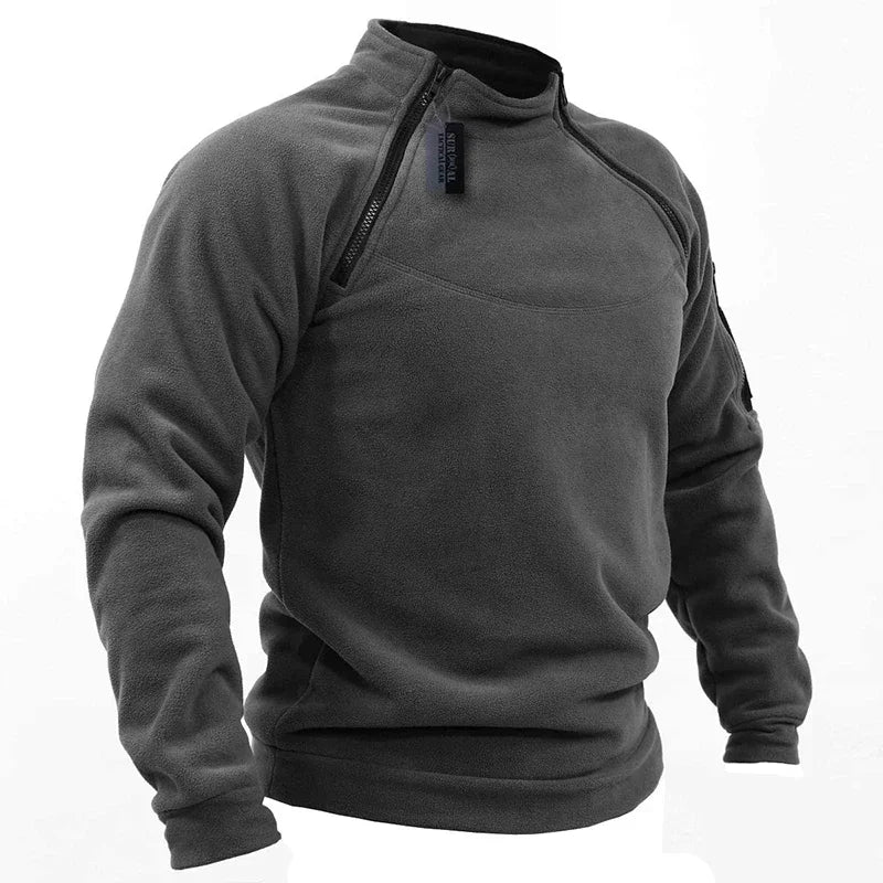 Jomartson - Military Style Fleece Sweater