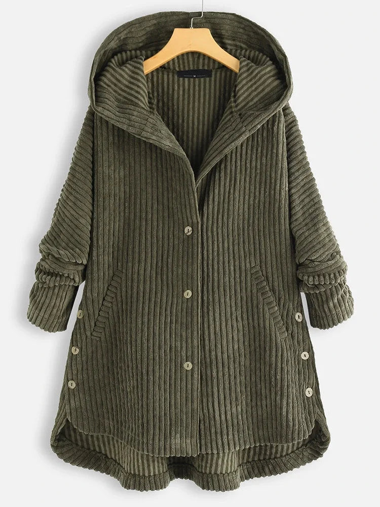 Niko – Corduroy Hooded Coat
