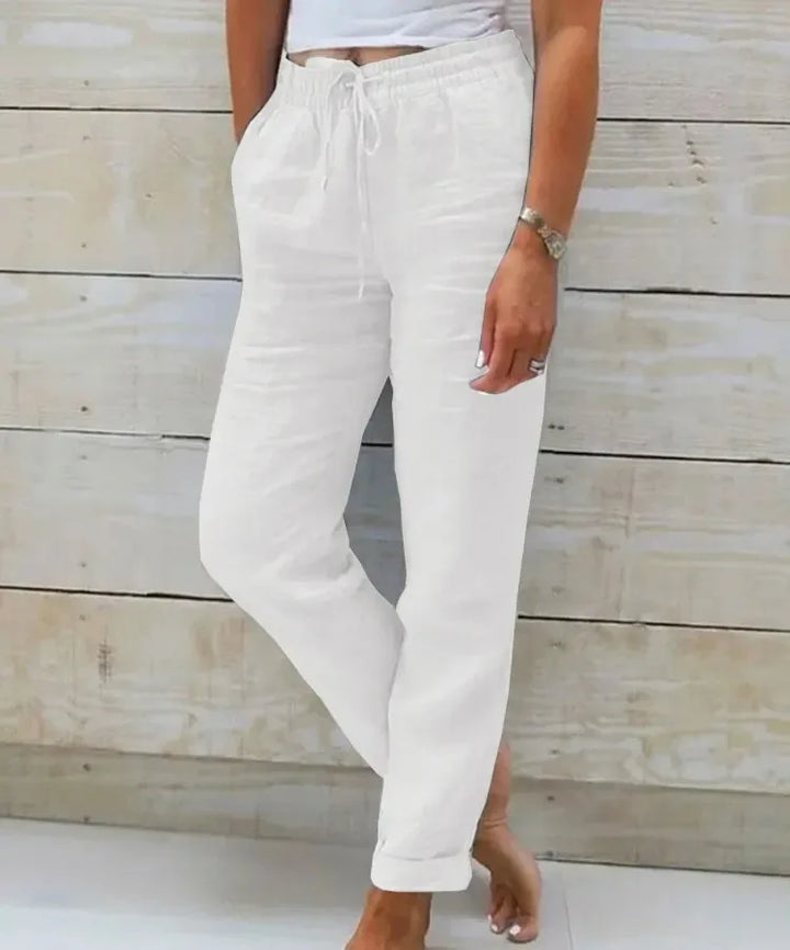 Monica | Cotton and Linen Trousers