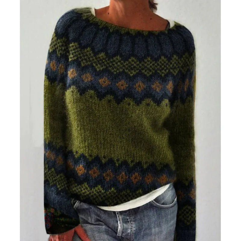 Yasmine | Retro autumn sweater