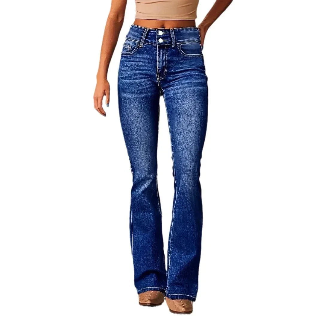 Brynja | High Rise Flared Jeans