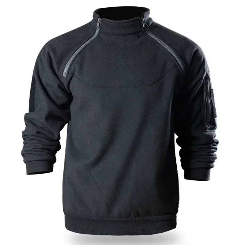Jomartson - Military Style Fleece Sweater