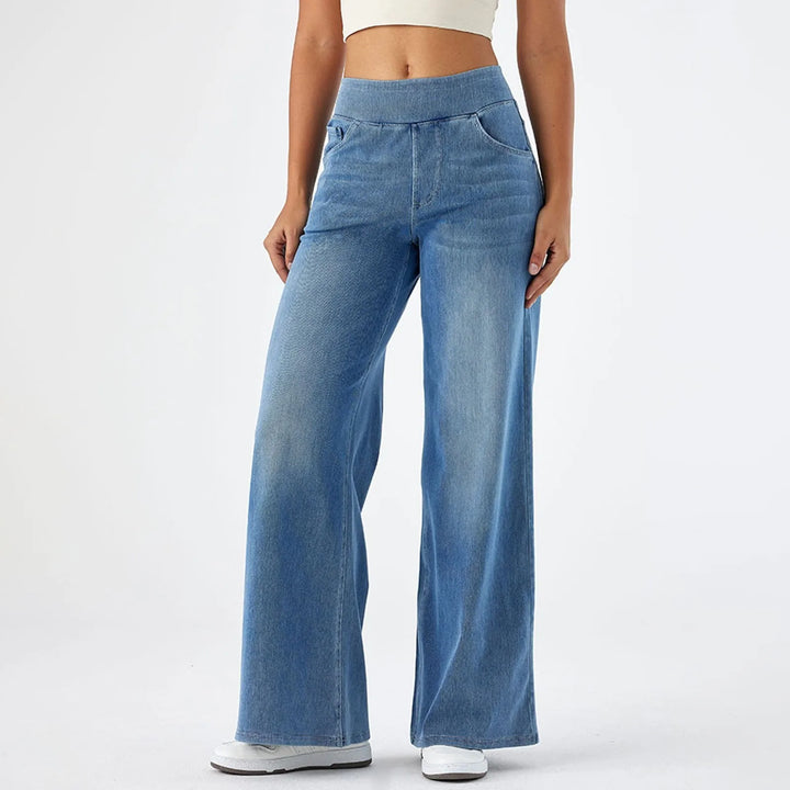 Eva | High Waist Elastic Pants