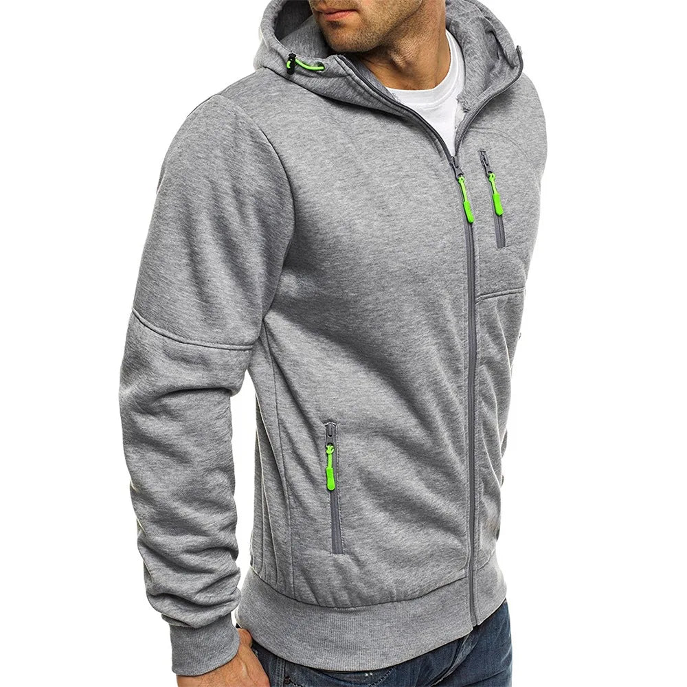 Men's sporty hoodie jacket