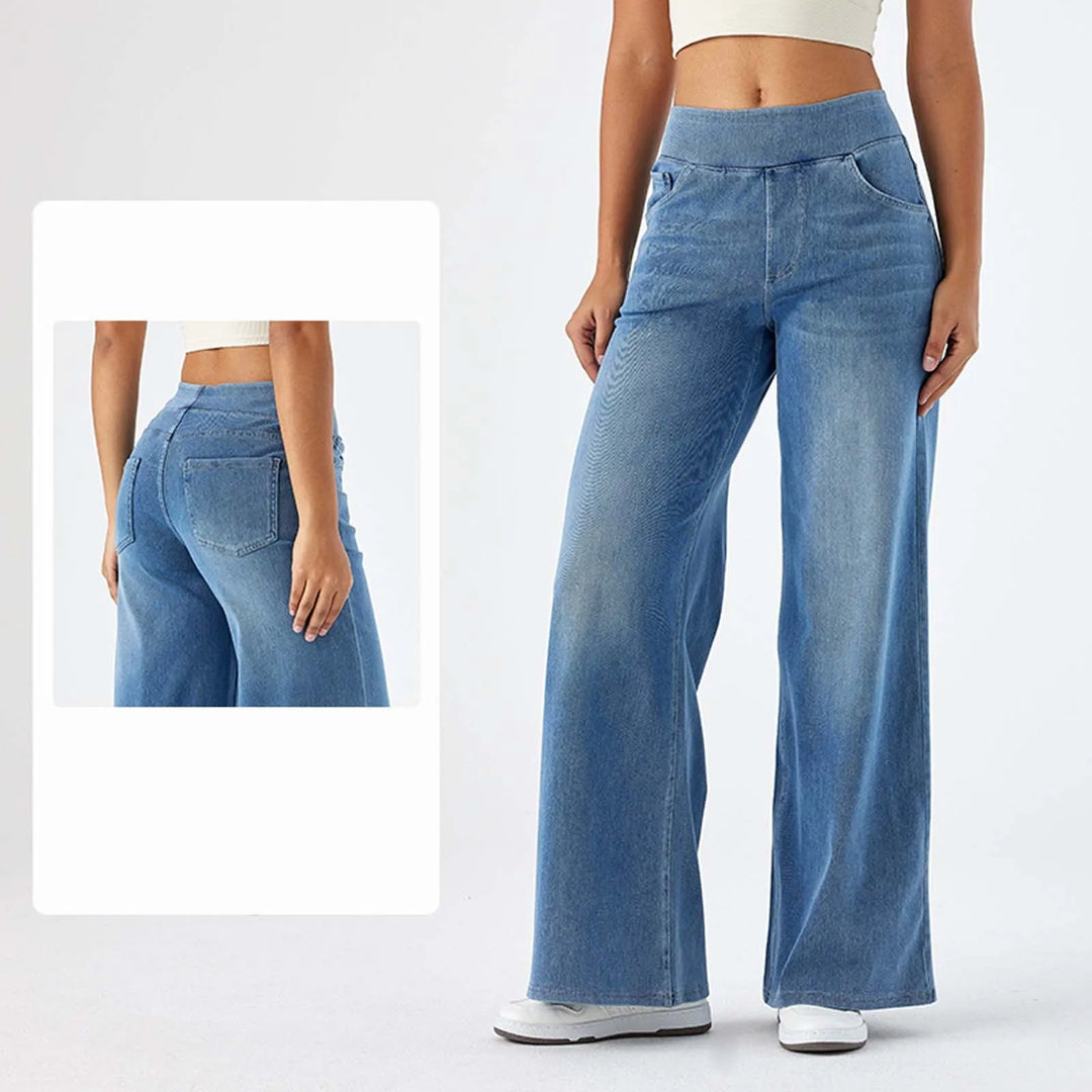 Eva | High Waist Elastic Pants