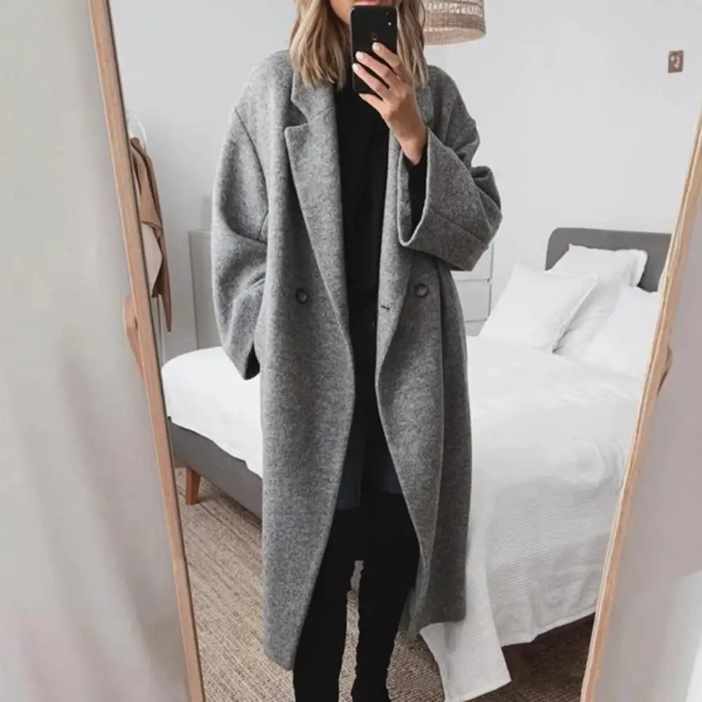 Kylie - Warm long coat for women