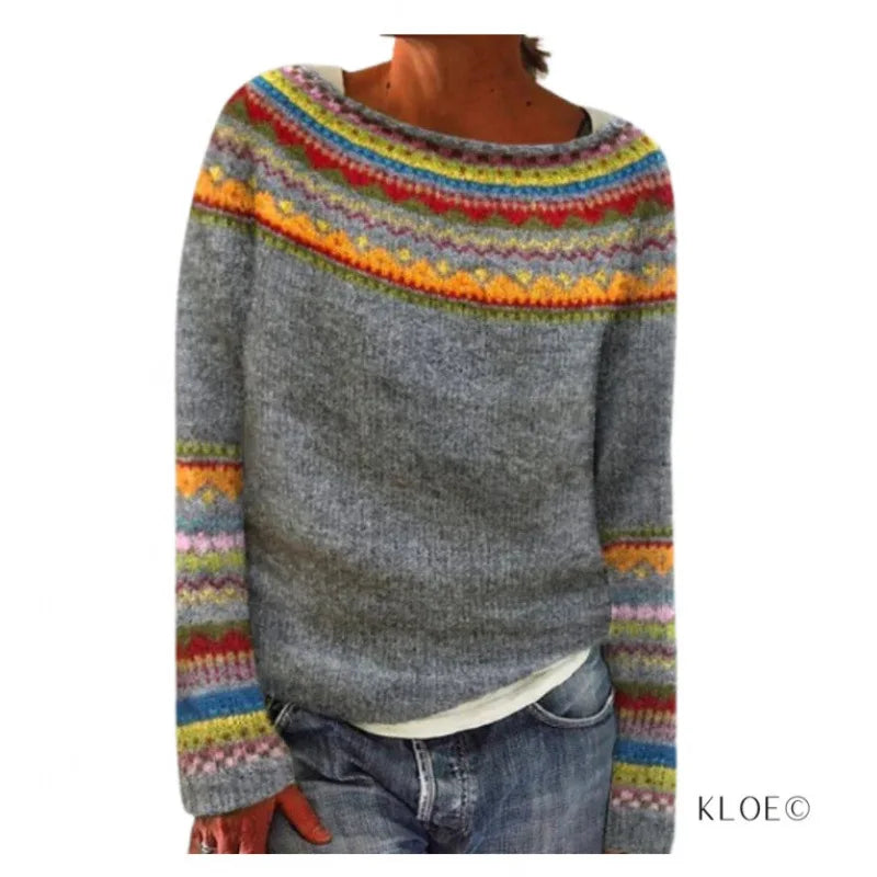 Yasmine | Retro autumn sweater