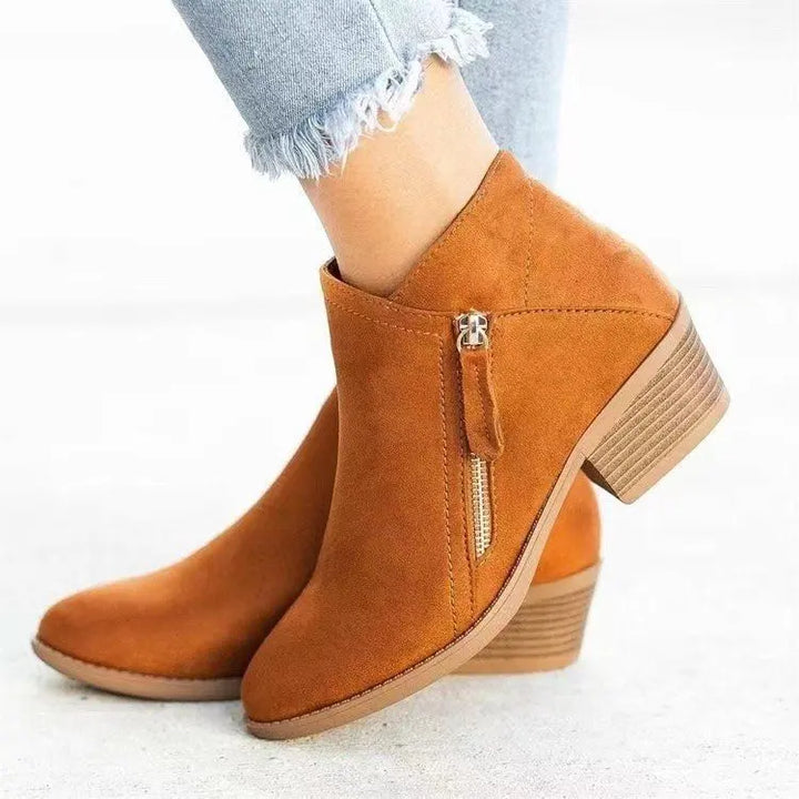 Dina | Supportive Ankle Mid-Heel Boots