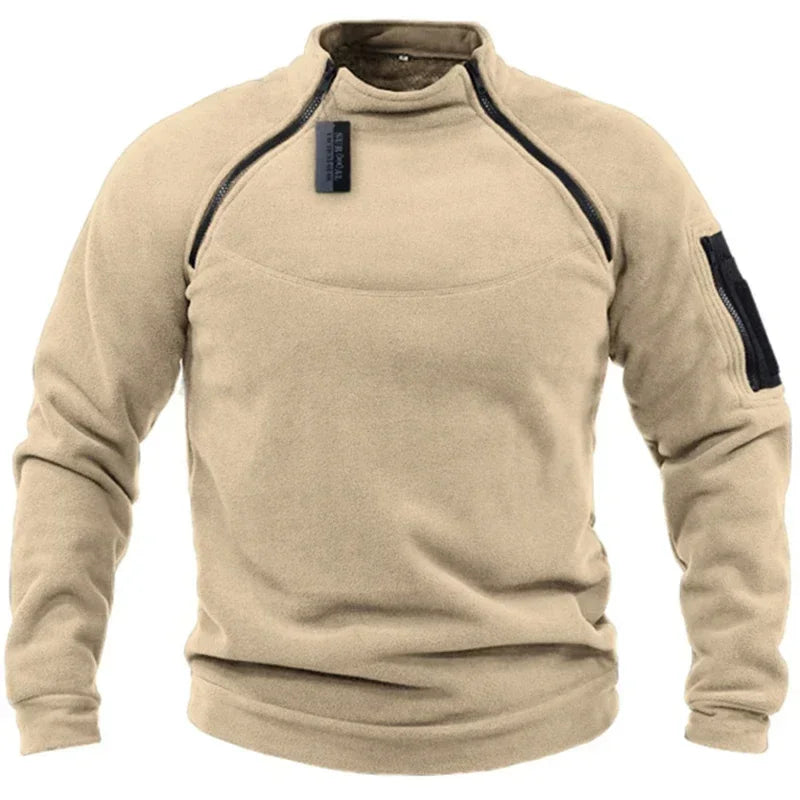 Jomartson - Military Style Fleece Sweater