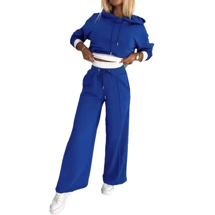Aljean - Comfy Wide-Leg Set