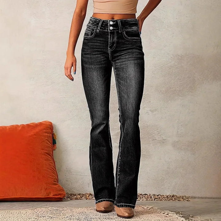 Brynja | High Rise Flared Jeans