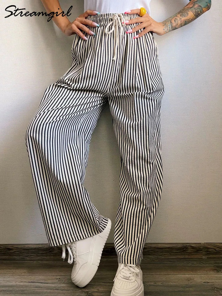 Lena Stretch Waist Trousers