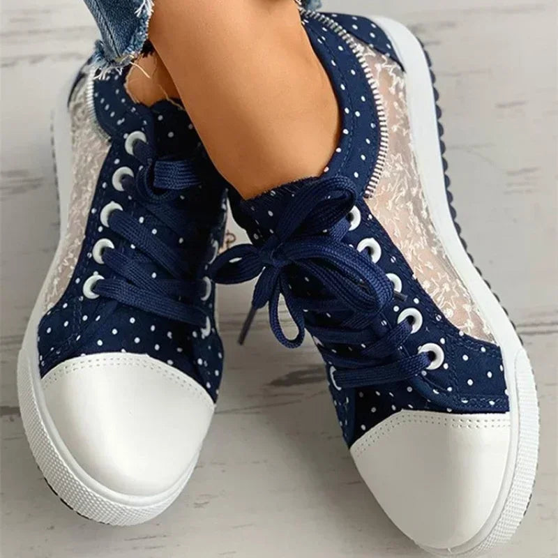 Luna Stylish Lace-Up Sneakers