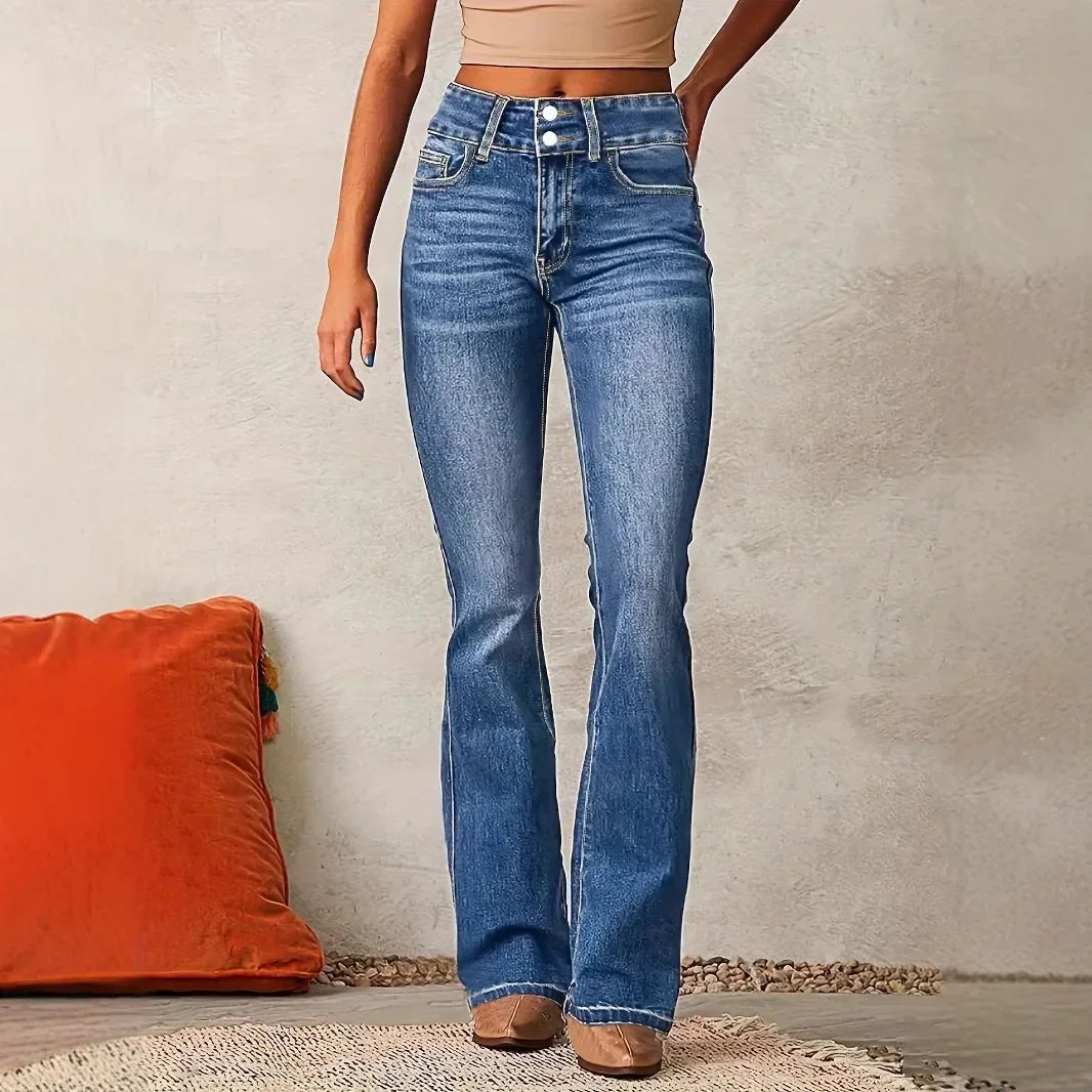 Brynja | High Rise Flared Jeans