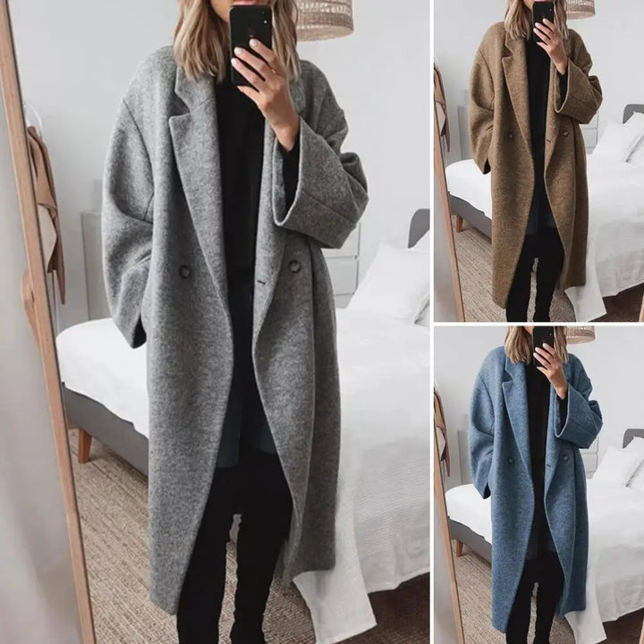 Kylie - Warm long coat for women