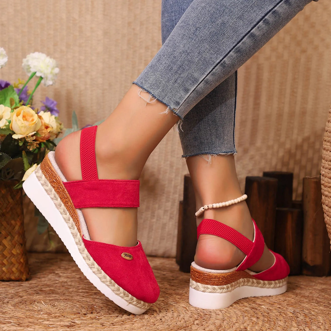 Gitta | Plus-Size Wedge Sandals