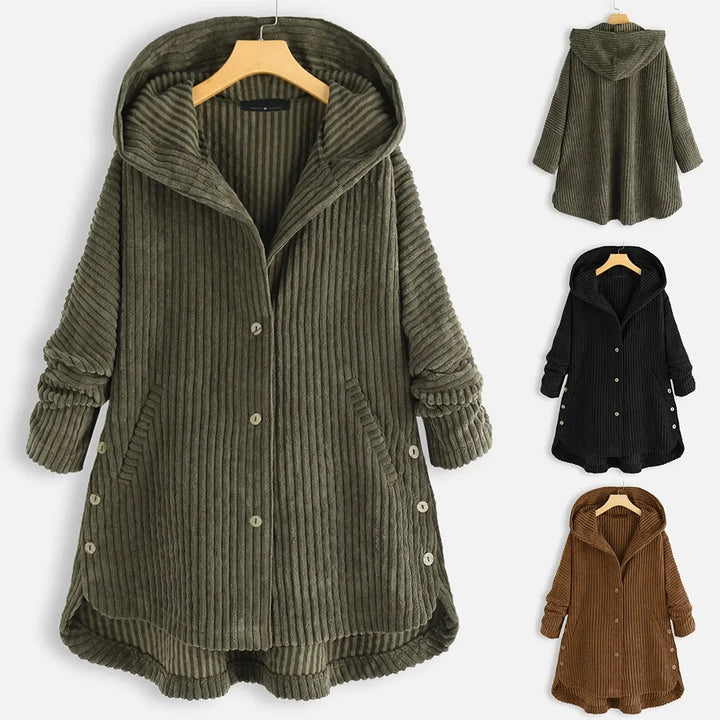 Niko – Corduroy Hooded Coat