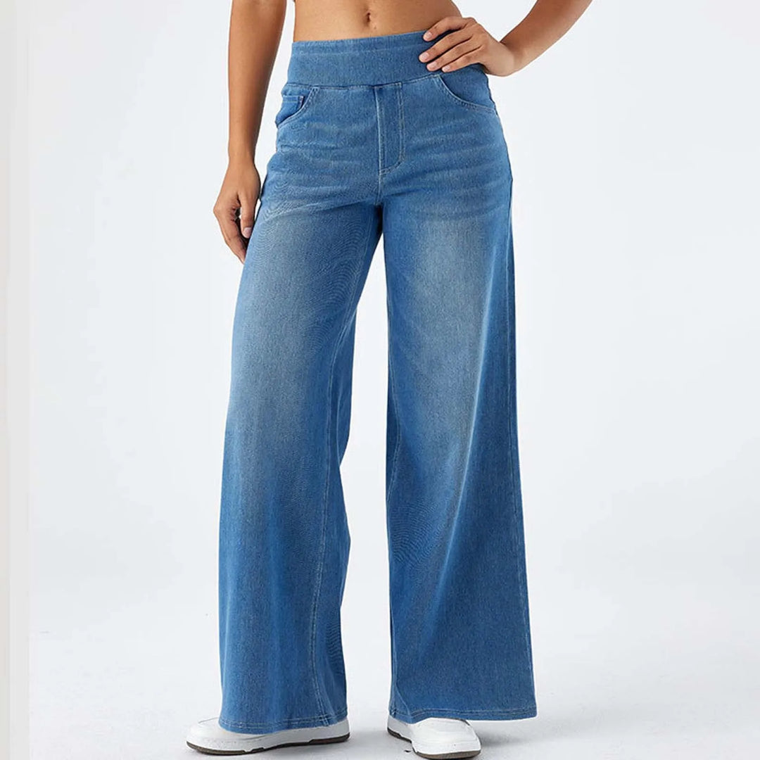 Eva | High Waist Elastic Pants