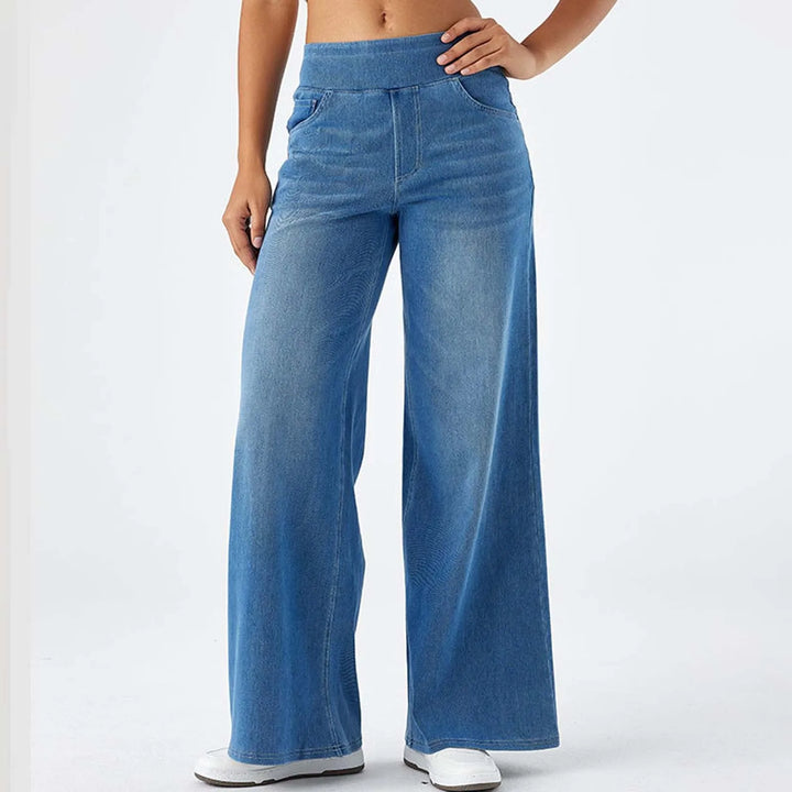 Eva | High Waist Elastic Pants