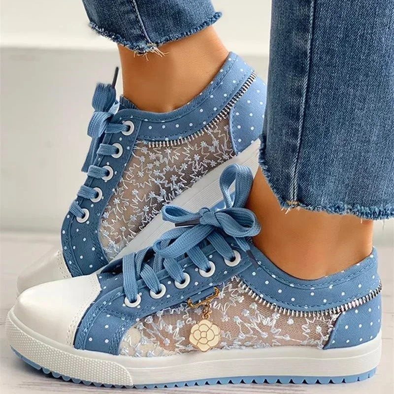 Luna Stylish Lace-Up Sneakers