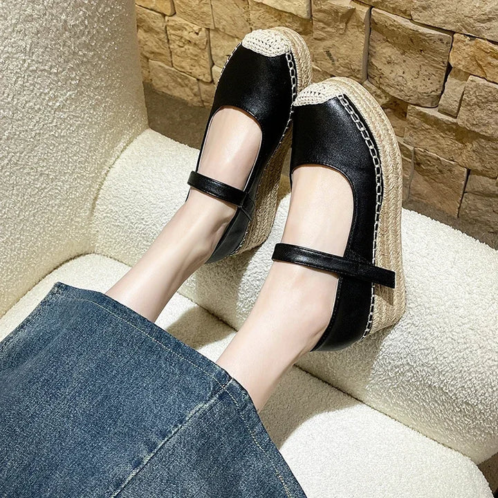 Verena | Premium Wedge Shoes with Buckle