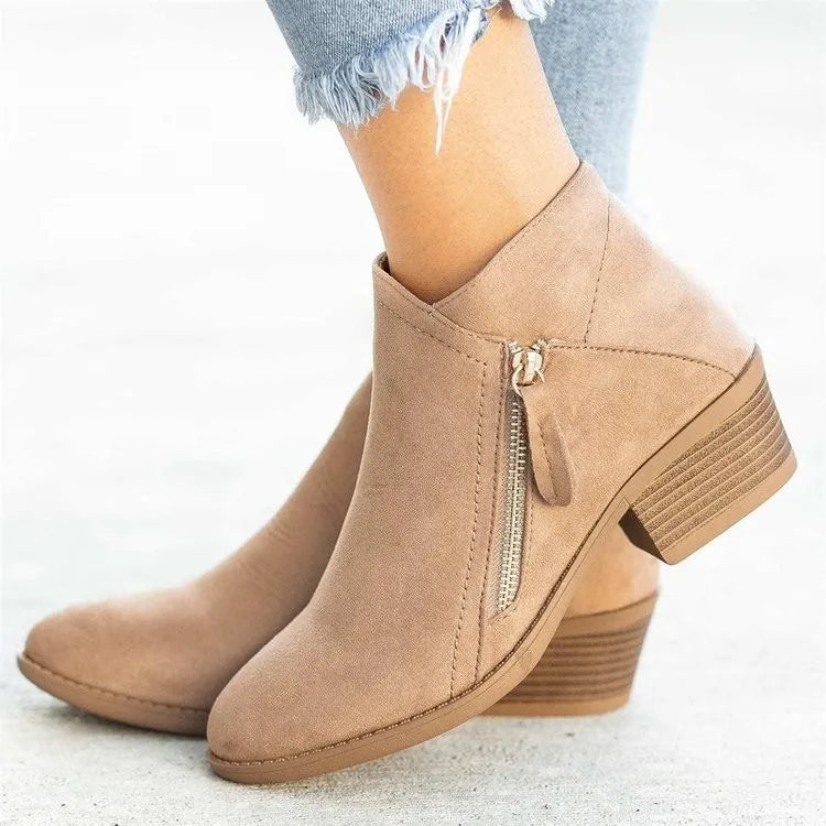 Dina | Supportive Ankle Mid-Heel Boots