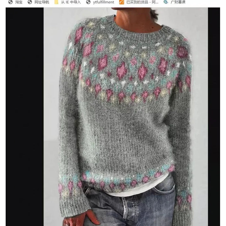 Yasmine | Retro autumn sweater