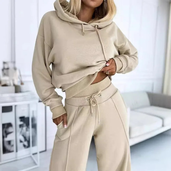 Aljean - Comfy Wide-Leg Set