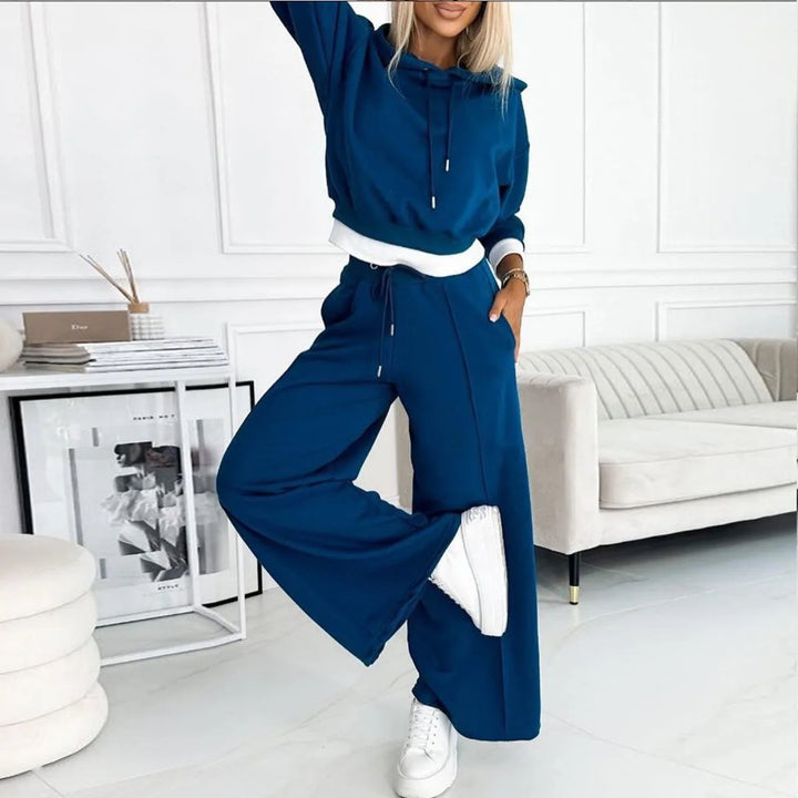 Aljean - Comfy Wide-Leg Set