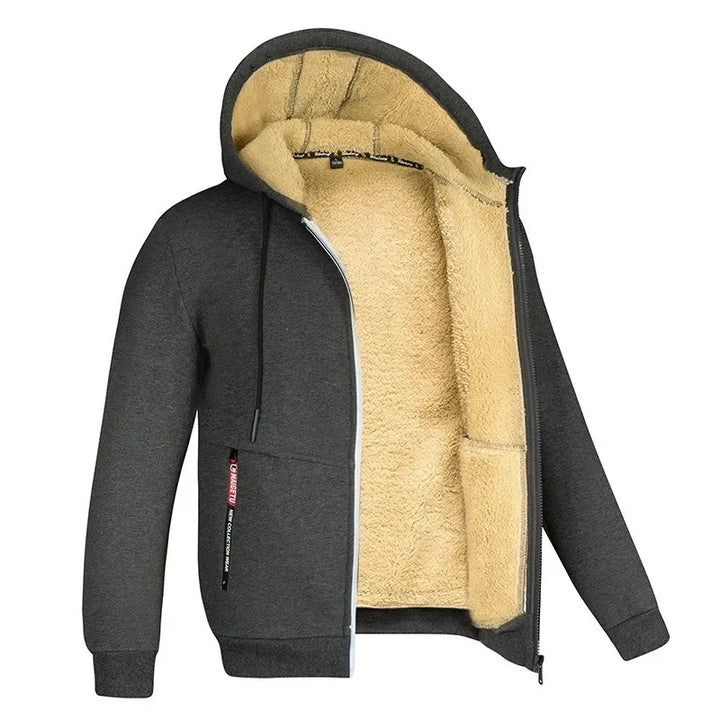 Gilben - Men's winter jacket with hood and fleece