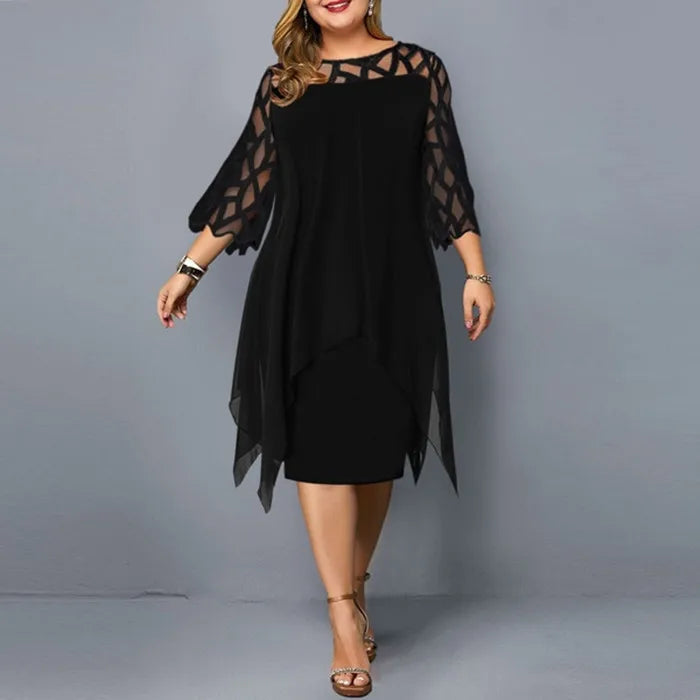 Jamie | Chic Plus Size Midi Dress