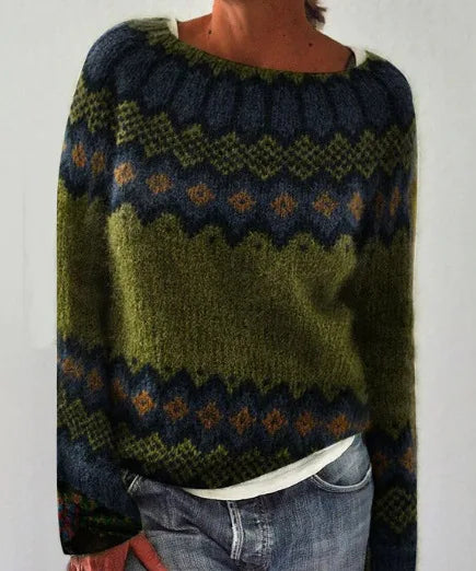 Yasmine | Retro autumn sweater