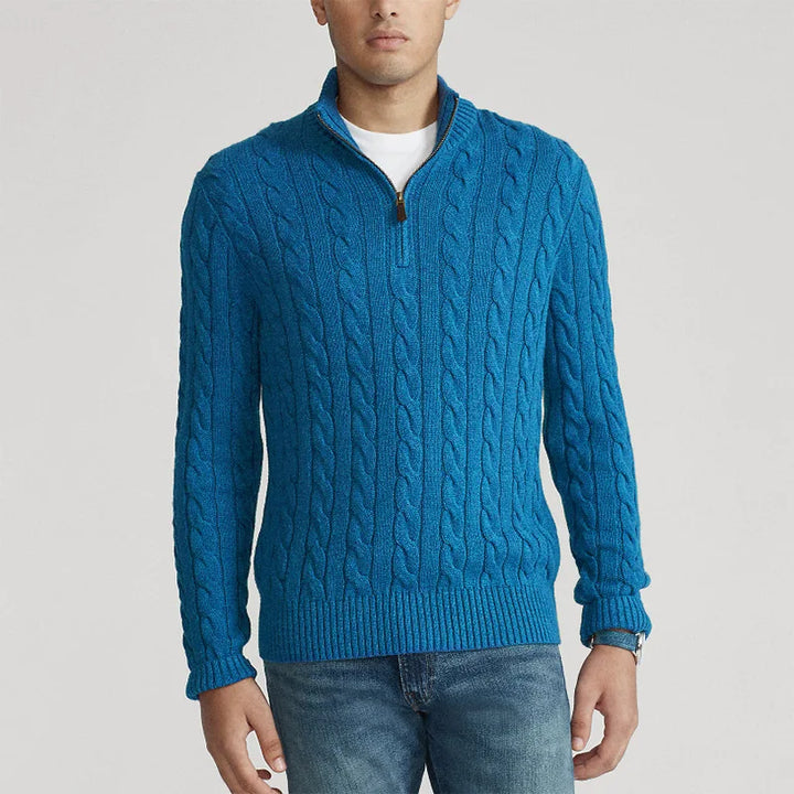 JP's Half-zip Cable-knit sweater