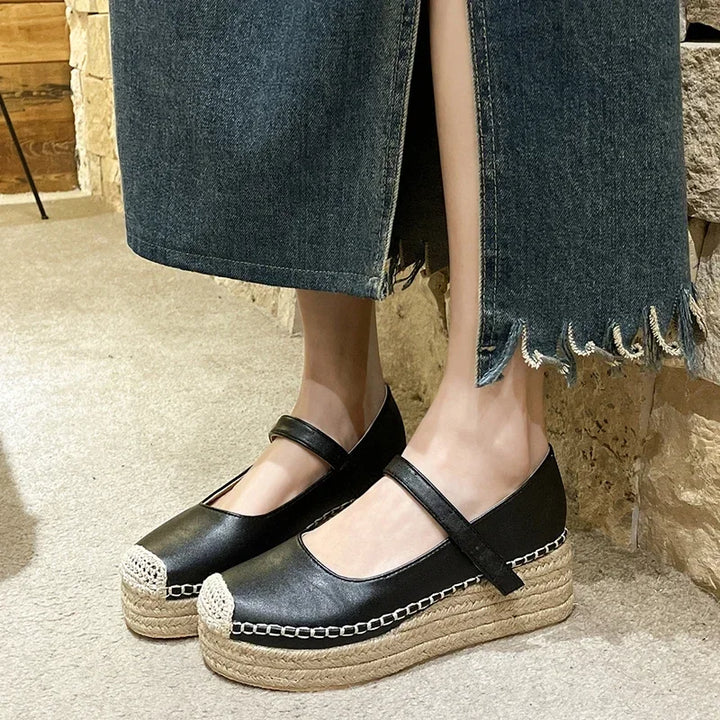Verena | Premium Wedge Shoes with Buckle