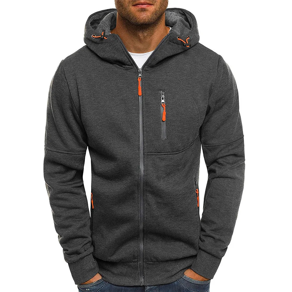 Men's sporty hoodie jacket