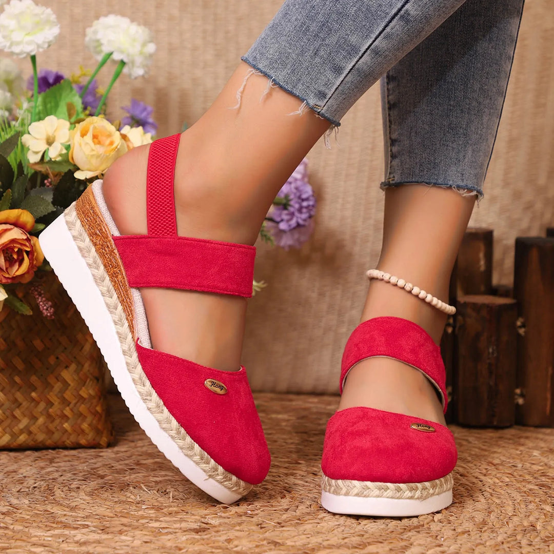 Gitta | Plus-Size Wedge Sandals
