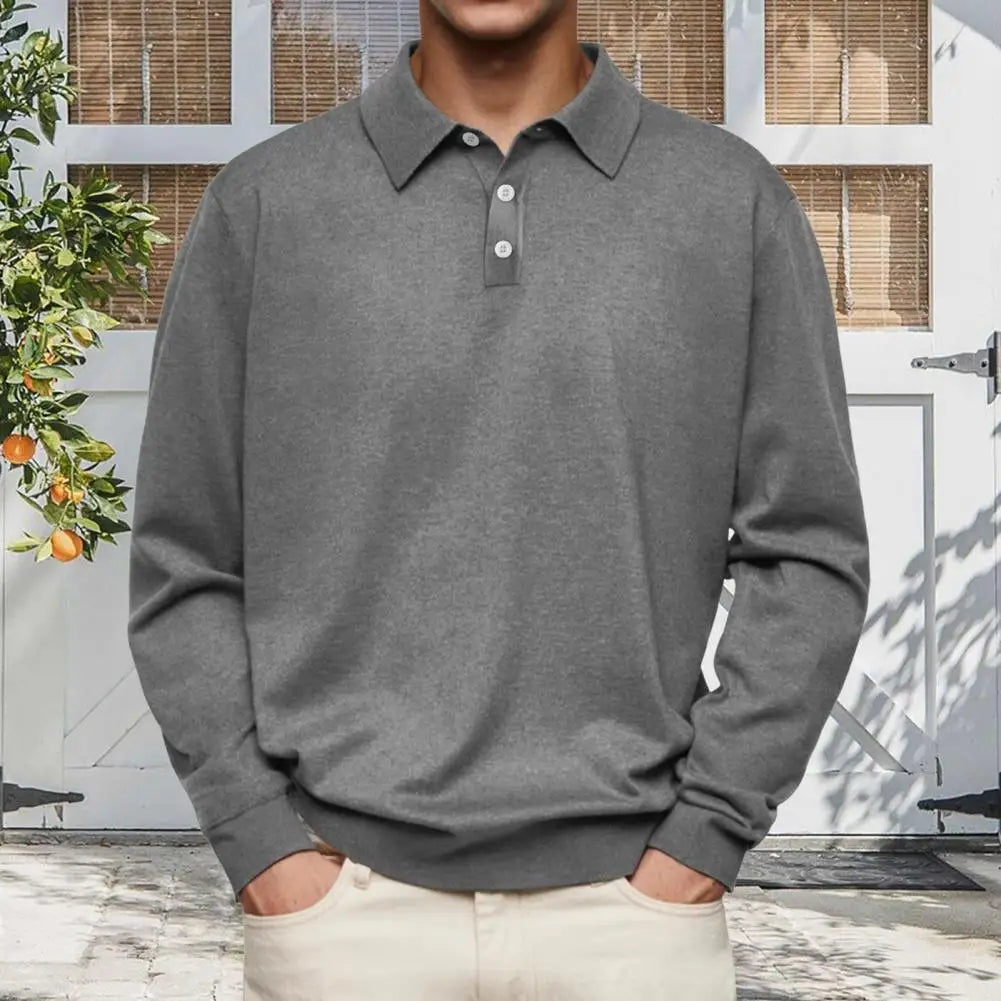 Matthew | Men's Casual Long-Sleeved Polo
