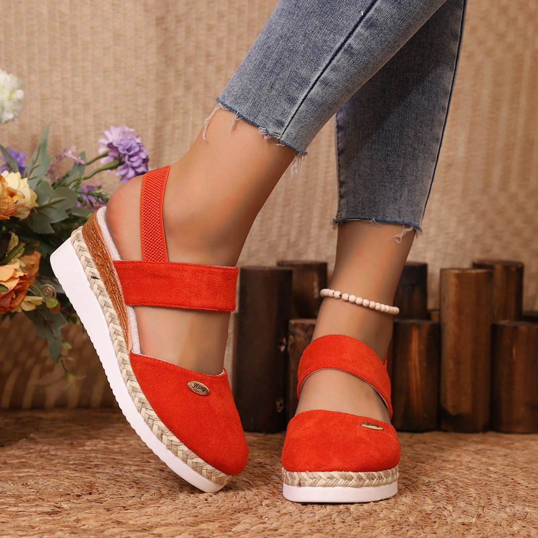 Gitta | Plus-Size Wedge Sandals