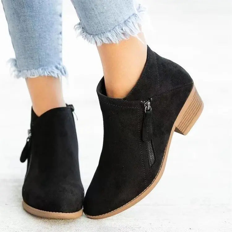 Dina | Supportive Ankle Mid-Heel Boots