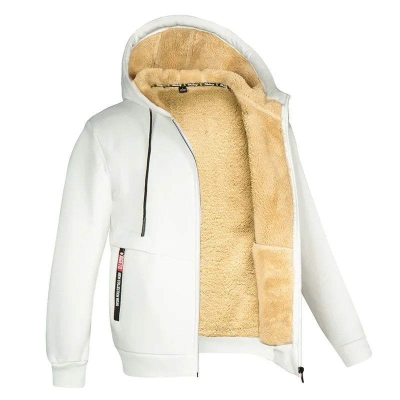 Gilben - Men's winter jacket with hood and fleece